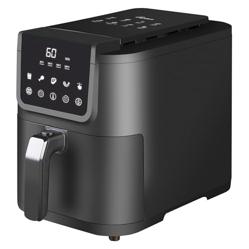 ARDES - ARFRYA10L Friggitrice Ad Aria FRIGGISANA INFINITY 5L - Friggitrice Ad Aria Slim Cavità XL Capacità 5 Litri Super Profonda - AirFryer con Display Digitale Touch e Timer 60' - Design e materiali