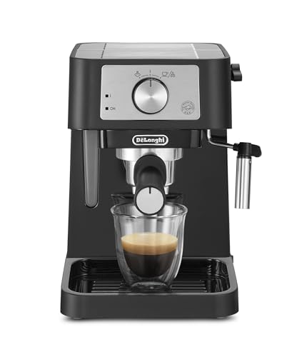 De'Longhi EC260.BK Macchina da Caffè Per Polvere o in Cialde E.S.E., Sistema Latte Manuale, Facile da usare, Serbatoio Estraibile da 1.1 L, Caldaia acciaio inox - Prova pratica
