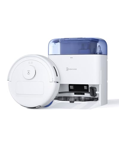 ECOVACS DEEBOT MINI Robot Aspirapolvere Lavapavimenti, 9000Pa, ZeroTangle 2.0, TrueMapping 2.0, Asciugatura ad Aria Calda 45°C, Svuotamento Automatico, Lavaggio Profondo Intelligente, Blu - Design e materiali