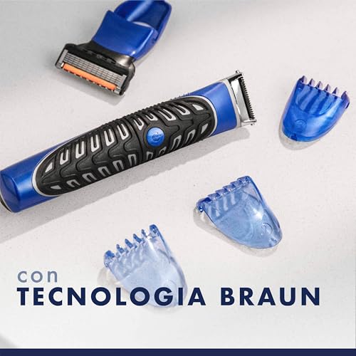 Gillette Styler Rasoio Elettrico Barba All-In-One, Rade, Regola, Rifinisce, 1 Rasoio Gillette, Con Tecnologia Braun E Impugnatura EasyGrip Per Un'Incredibile Precisione E Comfort - Funzionalità e accessori