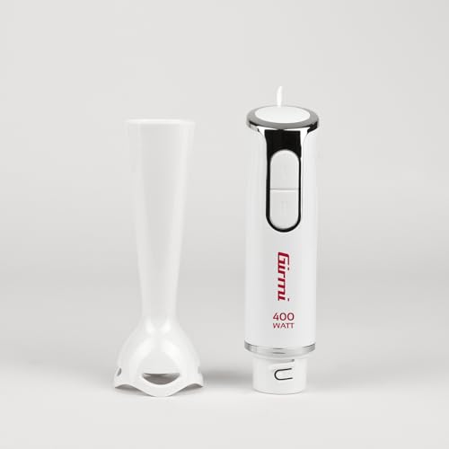 Girmi MX17 Mixer ad immersione con Kit, 3 in 1 frullatore-mixer-frusta, 400 W, Motore DC, 2 Velocità, Lame INOX, Misurino da 700cc incluso, Bianco - Funzionalità e accessori