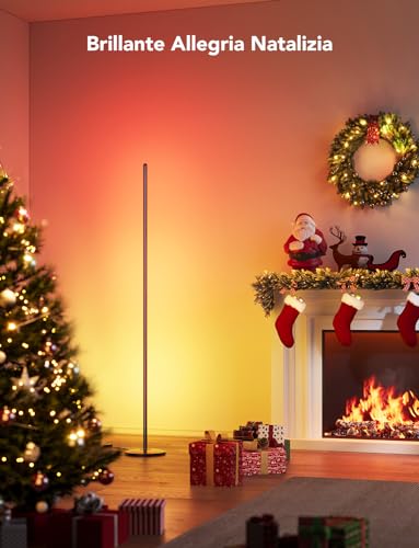 Govee Lampade da Terra LED RGBIC, Piantana Lampada da Terra Funziona con Alexa, Matter, APP, 16 Milioni di Colori Musica Sincronizzazione a Luce Calda per Soggiorno, Camera da Letto, Ufficio - Prova pratica