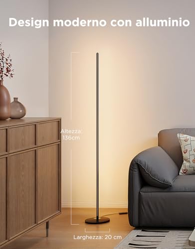 Govee Lampade da Terra LED RGBIC, Piantana Lampada da Terra Funziona con Alexa, Matter, APP, 16 Milioni di Colori Musica Sincronizzazione a Luce Calda per Soggiorno, Camera da Letto, Ufficio - Dettaglio recensione 4