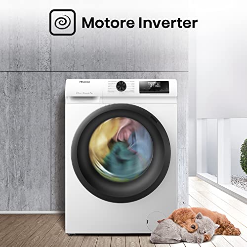 Hisense WFQE7012EVM Lavatrice Slim Carica Frontale, 7kg, Classe A, 1200 giri, Vapore, Motore Inverter - Dettaglio recensione 4