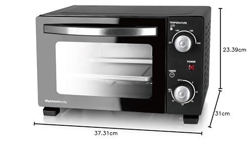 Melchioni Family | Forno Elettrico Modello DEVIL 11 con Capacità 11 litri, Temperatura regolabile fino a 230°C, Timer 30 Minuti, Colore Nero - Prova pratica