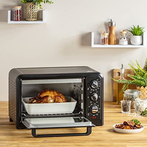 Moulinex OX444810 Optimo Forno Elettrico Ventilato 19 litri, Potenza 1380 W, Max 240°C, Forno per Pizza, Carne, Pesce, Dolci, con 6 Modalità di Cottura, Timer, 2 Accessori - Dettaglio recensione 4