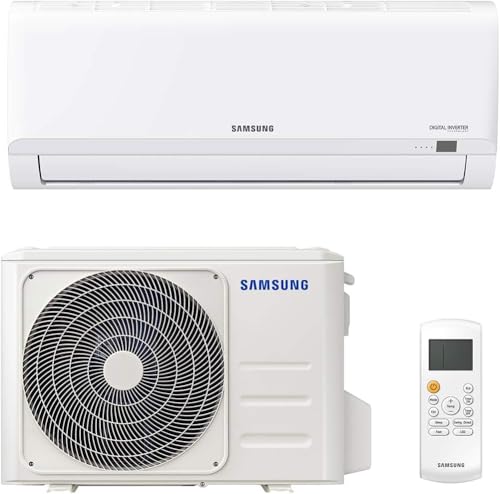 Samsung Clima AR30 Malibu, Climatizzatore Monosplit in pompa di calore, 9000 BTU, GAS R32, AR09TXHQBWKNEU+AR09TXHQBWKXEU, [Classe di efficienza energetica A++/A+] - Design e materiali