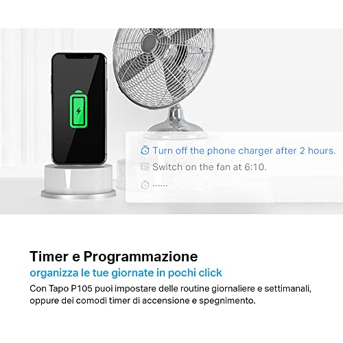 Tapo P105 - Presa Smart Italiana, WiFi Intelligente Smart Plug, Controllo Vocale, Compatibile con Alexa e Google Home, Controllo Remoto Tramite APP Tapo, Tempo di Preselezione - Dettaglio recensione 4